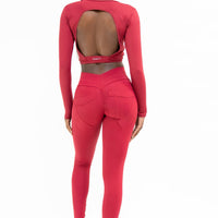 Bordeaux Bum Bum Pocket Leggings