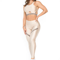 Leopard Dourado Light Supplex Leggings