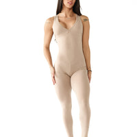 Frosted Toffee Strappy Bodysuit | Brazilian Activewear Romper (Light Supplex)