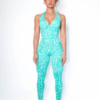 Electric Zebra Butt Scrunch Bodysuit | Brazilian Activewear (Light Supplex®)