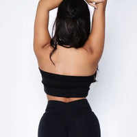 Black Bandeau Top