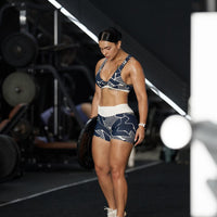 Geometric Scrunch Butt Shorts
