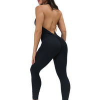 Black Boo Thang Butt Scrunch Bodysuit | Brazilian Activewear (Light Supplex®)