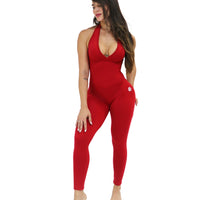 Red Love Backless Bodysuit