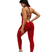 Red Love Backless Bodysuit