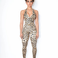 Leopard Tigre Backless Bodysuit