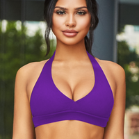 Royal Purple Backless Top