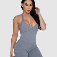 Grey Bum Bum Pocket Bodysuit (Light Supplex)