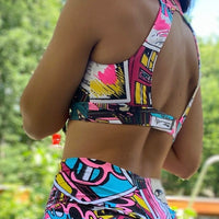 Pink Cartoon Top (Light Supplex)