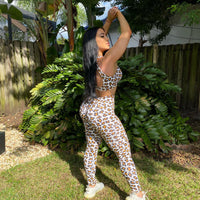Caramel Leopard Top (Light Supplex)