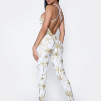 Gold Palms Addiction Butt Scrunchy Bodysuit