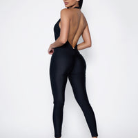 Black Ring Butt Scrunchy Bodysuit