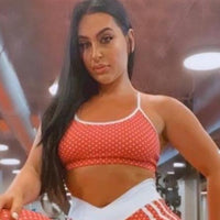 Cherry Red Polka Dot Top (Light Supplex)