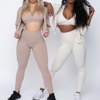 Nude Ribbed Style Leggings (Light Supplex)