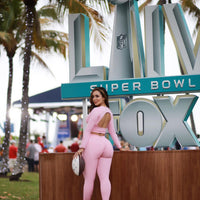 Baby Pink Bum Bum Pocket Leggings (Light Supplex)