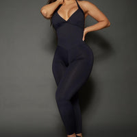 Black Bum Bum Pocket Bodysuit (Light Supplex)
