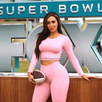 Baby Pink Bum Bum Pocket Leggings (Light Supplex)