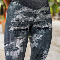 Savage Denim Butt Scrunch Bodysuit