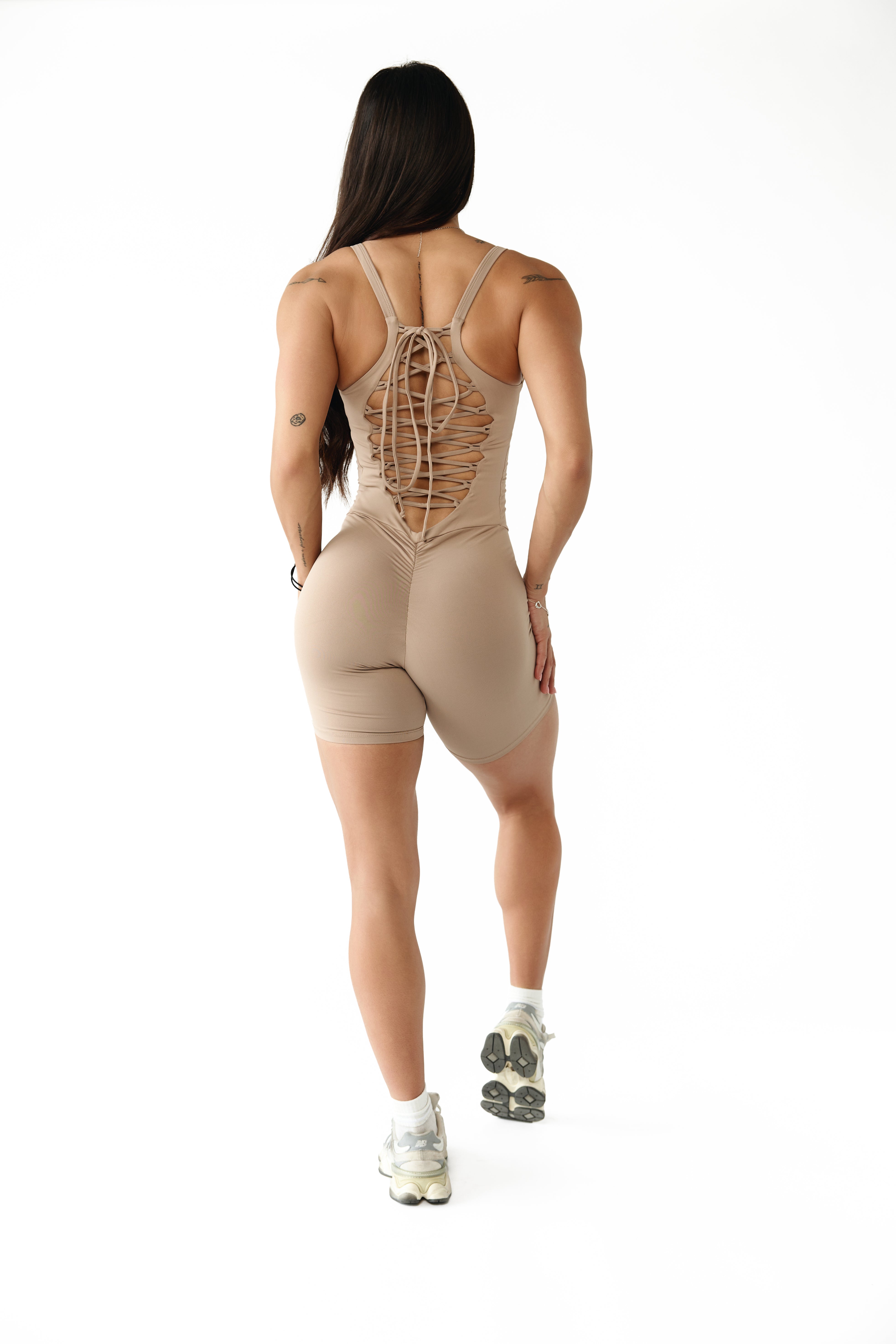 Frosted Toffee Web | Short Bodysuit