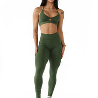 Green Nature Butt Scrunch Leggings