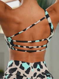 Blue Leopard | One-Shoulder Top