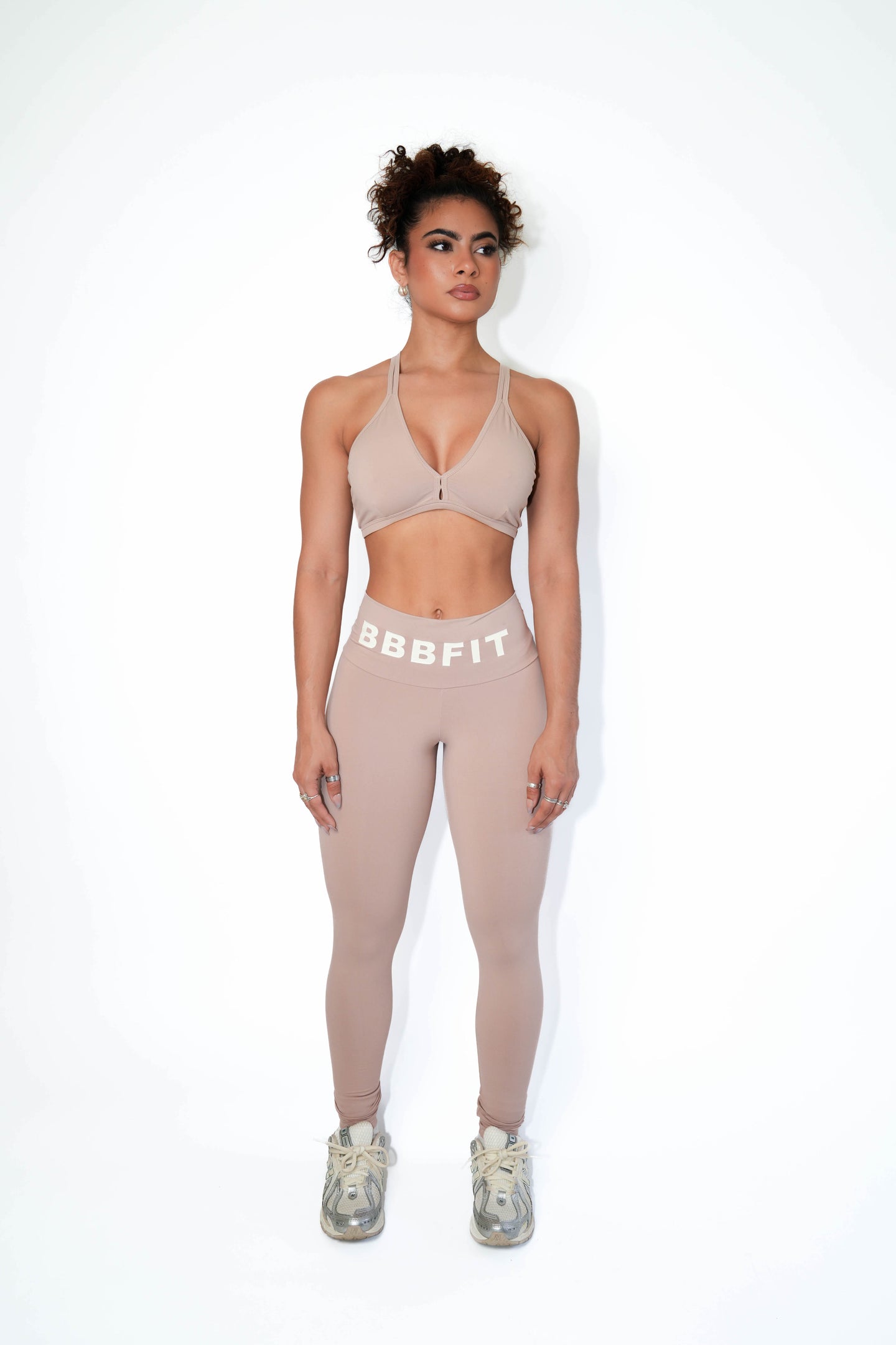 Nude Big Font Leggings (Light Supplex)