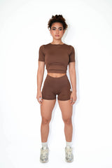 Brown Cropped Top