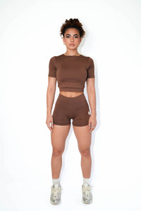 Brown Cropped Top