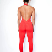 Cherry Bloom Butt Scrunch Bodysuit | Brazilian Activewear Romper (Light Supplex)