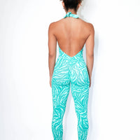 Electric Zebra Butt Scrunch Bodysuit | Brazilian Activewear (Light Supplex®)