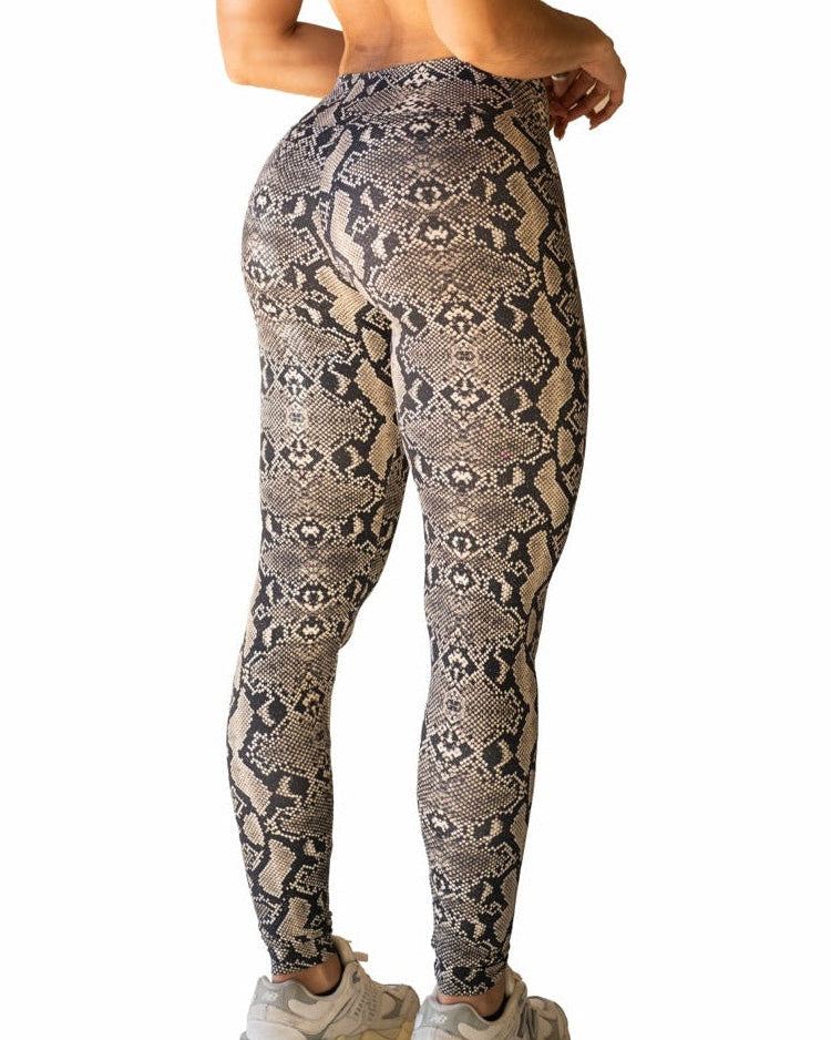Venom Snake Print Brazilian Leggings | High-Waisted Activewear