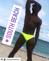 Neon Yellow Swim Brief
