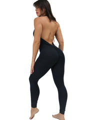 Black Boo Thang Butt Scrunch Bodysuit | Brazilian Activewear (Light Supplex®)