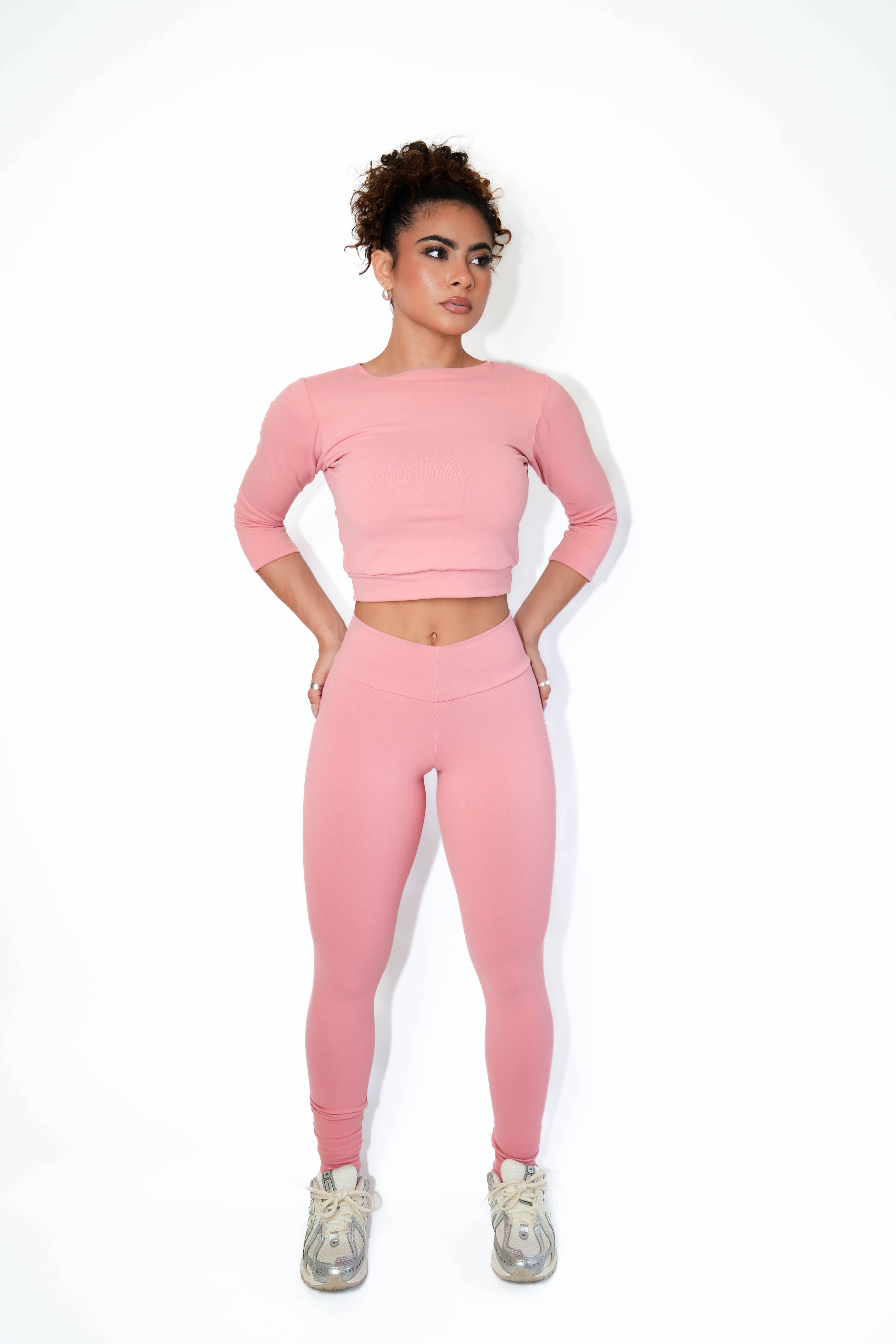 Pink Guava Bum Bum Pocket Leggings (Thick Supplex)