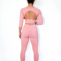 Pink Guava Bum Bum Pocket Leggings (Thick Supplex)