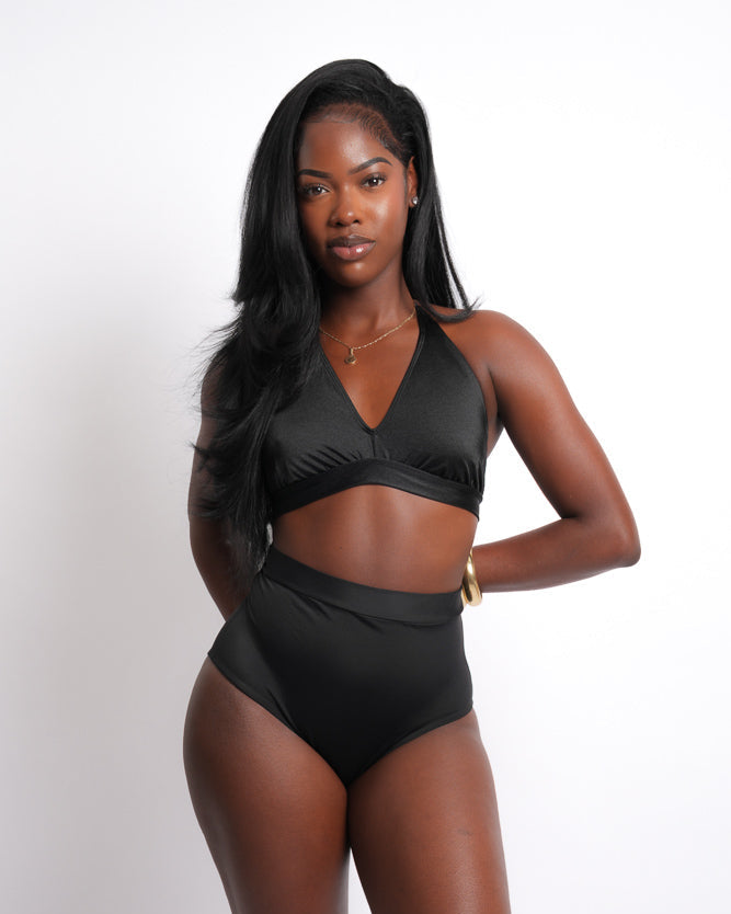 Midnight Muse | High-Waisted Bikini Set