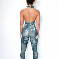 Savage Denim Butt Scrunch Bodysuit | Brazilian Activewear (Light Supplex®)