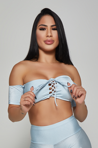 Icy Blue String Top