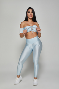 Icy Blue String Top