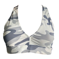 White Camouflage  Fitness Top