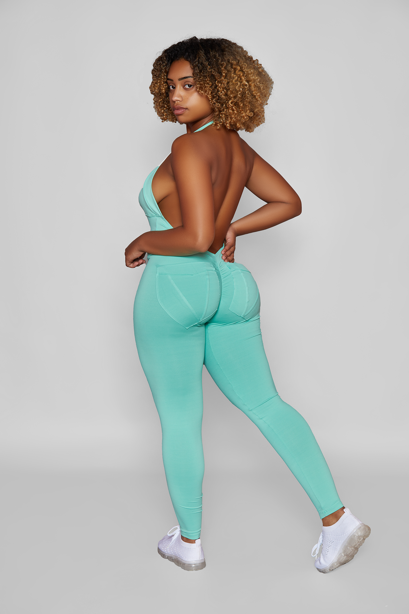 Aqua Bum Bum Pocket Bodysuit | Brazilian Activewear (Light Supplex®)