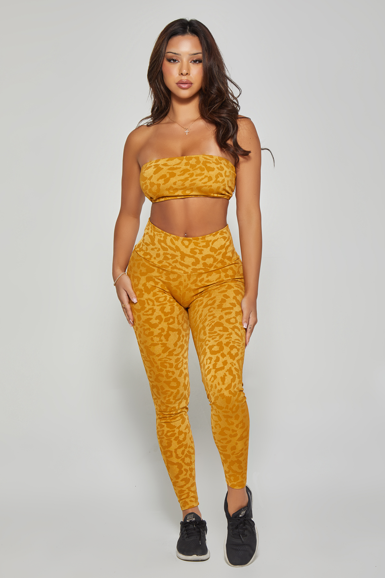 Mel Leopard Bandeau Top