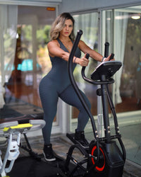 Grey Fit Backless Bodysuit (Scrunchy Supplex) | Brazilian Activewear Romper