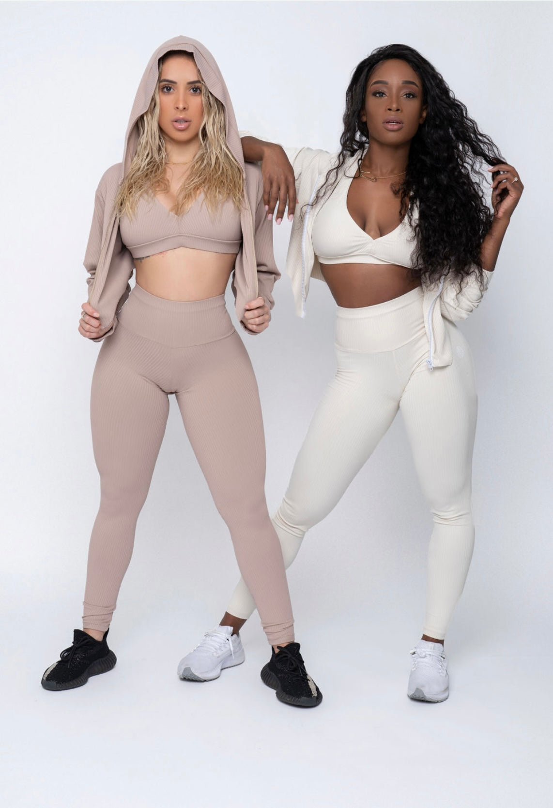 Nude Ribbed Style Leggings (Light Supplex)
