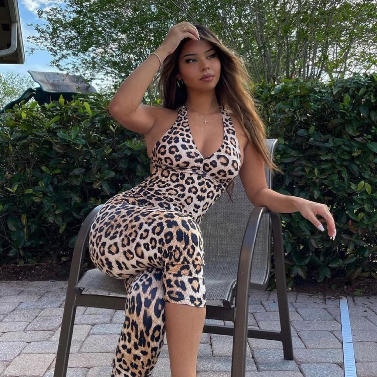Tiger Vibes Bodysuit | Brazilian Activewear Romper (Light Supplex)