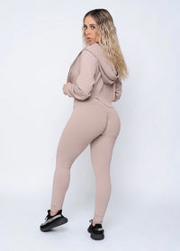 Nude Ribbed Style Leggings (Light Supplex)