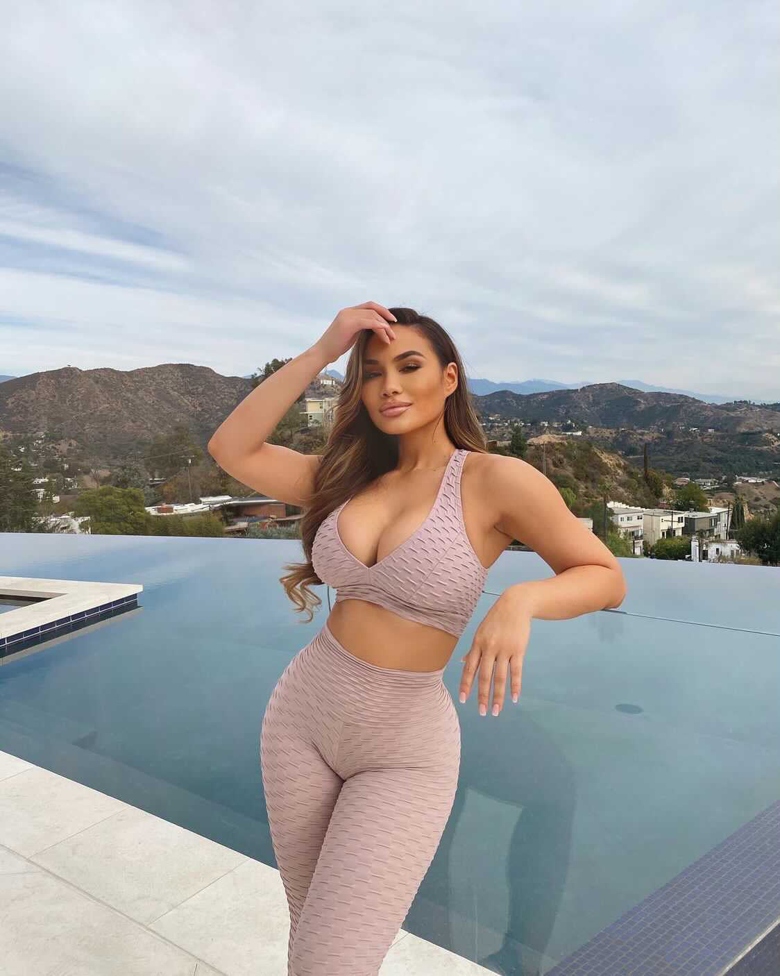 Nude blush Leggings (Scrunchy Supplex)