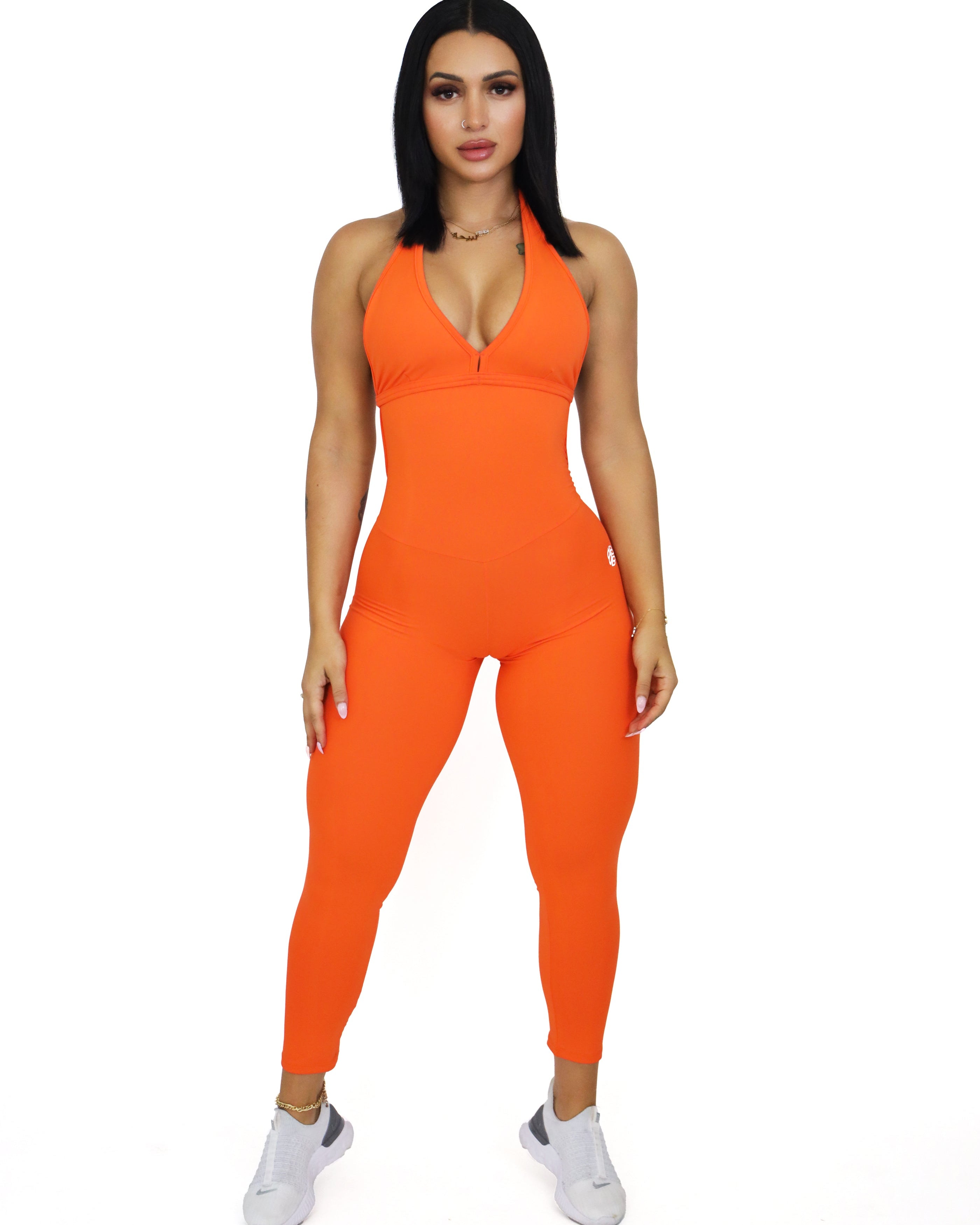 Celine Orange Backless Bodysuit | Brazilian Activewear Romper